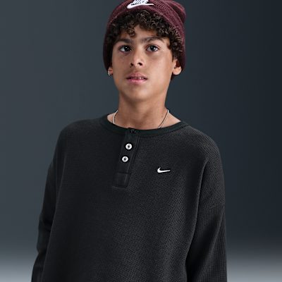Nike Sportswear Metro Ground Older Kids' Long-Sleeve Top